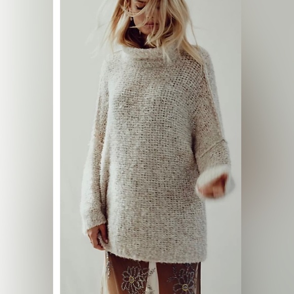 Free People Sweaters - Free People Alpaca Funnel Turtleneck Sweater